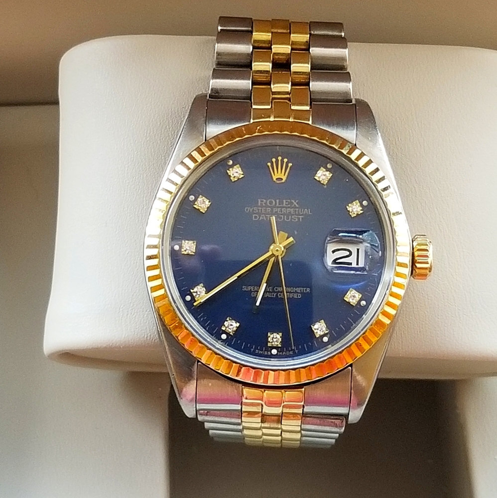 Rolex Datejust 18k Yellow Gold Two Tone 16013